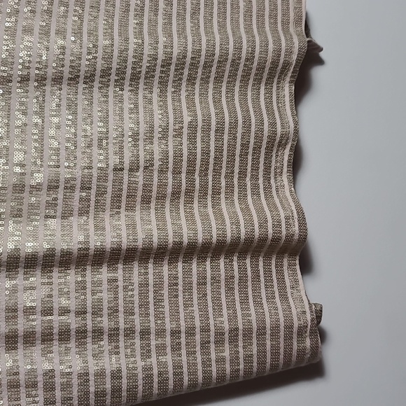 TART NWT Gold Sequin Tank Top With Cream Back Size Large - Picture 6 of 16